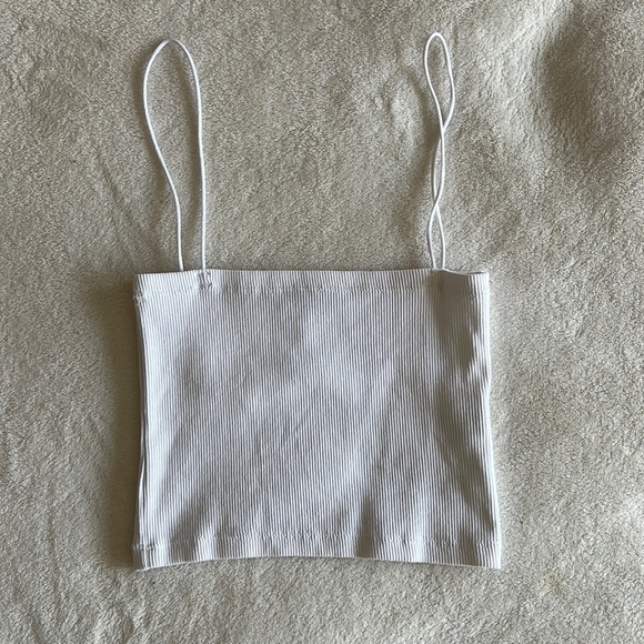 Zara Tops Zara Ribbed Cropped Tank Top Poshmark